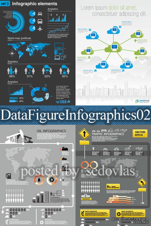 Data Figure Infographics 02 - vector