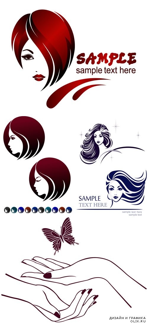 Logo for beauty salons - Эмблемы для салонов красоты
