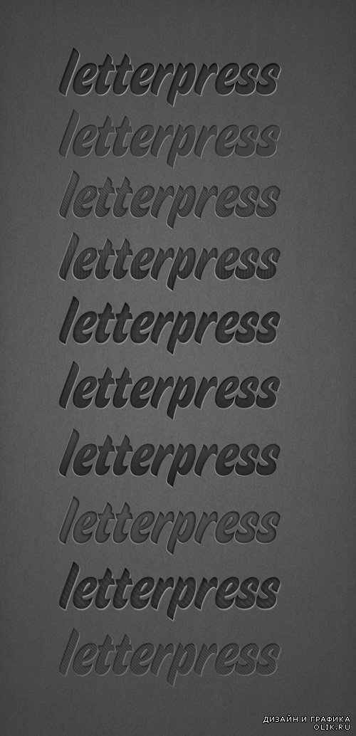 Letterpress PHSP Styles