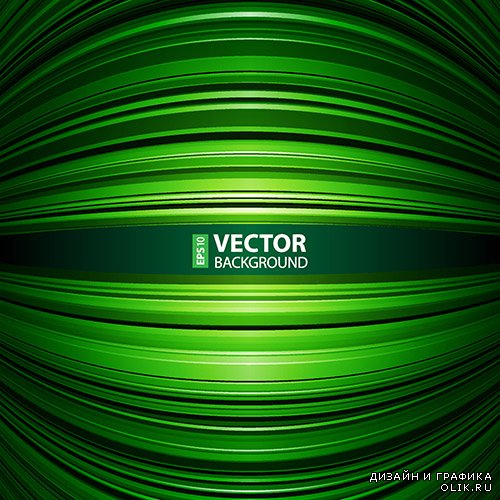 Векторный клипарт - Зелёные фоны
