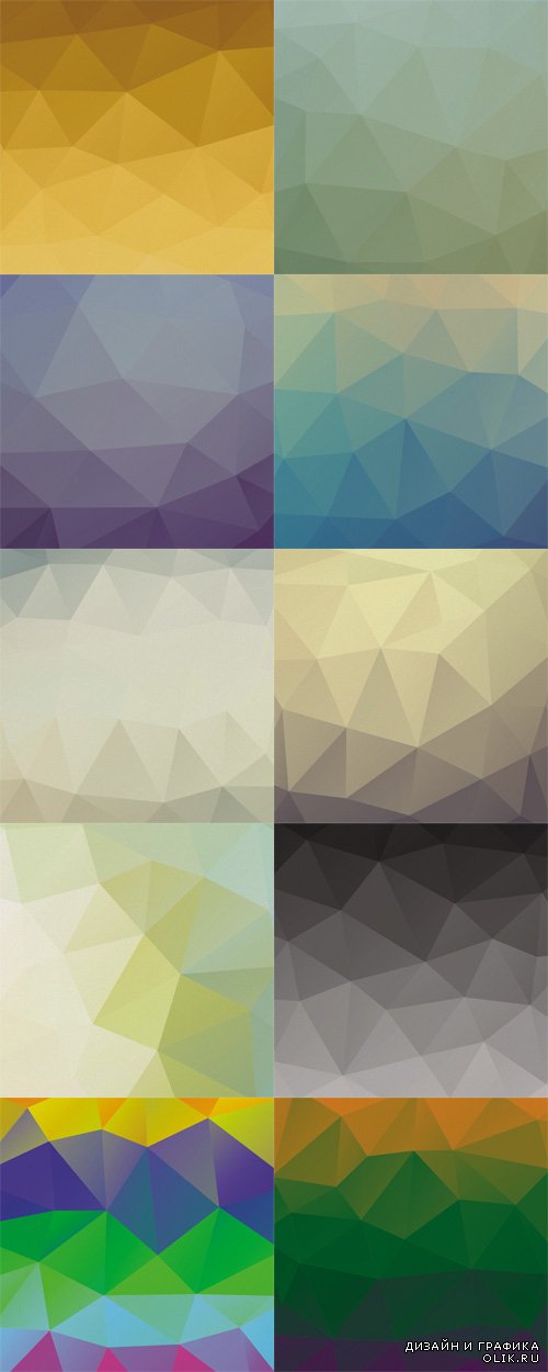 Colored Geometric Vector Backgrounds