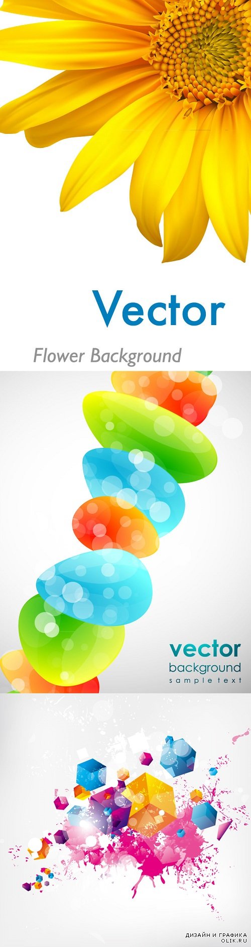 Vector - Floral backgrounds