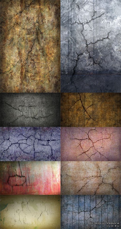Cracked Stone Wall Textures PSD