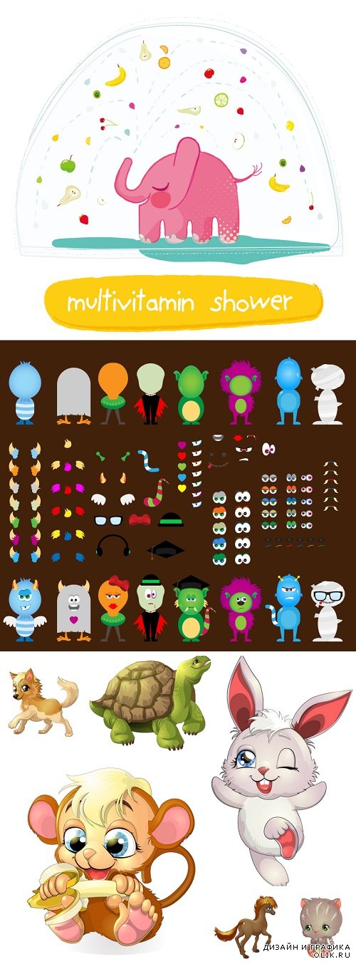 Vector - Childrens characters and toys