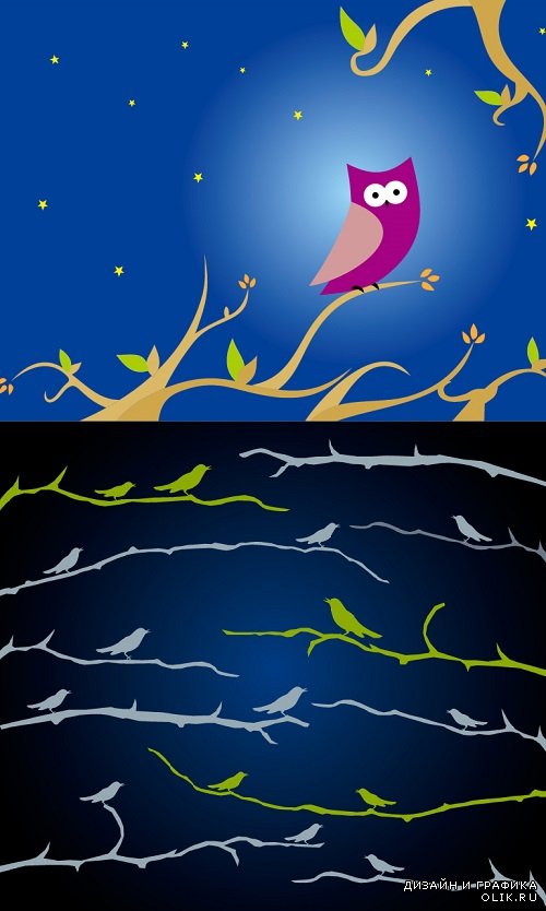 Vector - Branches backgrounds