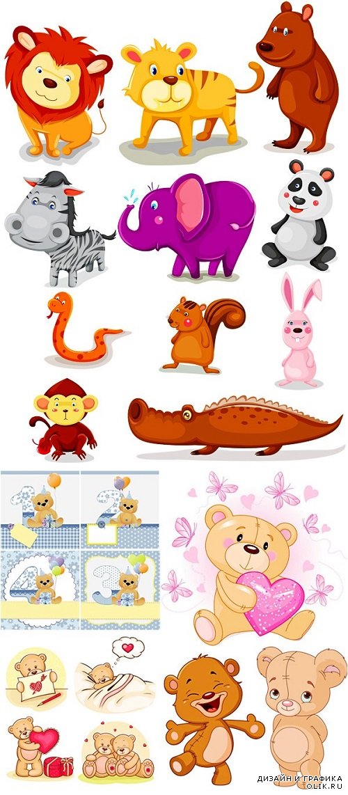 Vector - Toys and cartoon characters