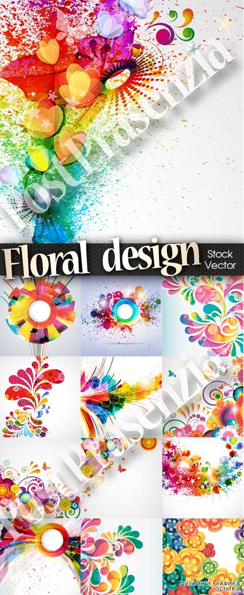 Floral design backgrounds - Цветочный дизайн