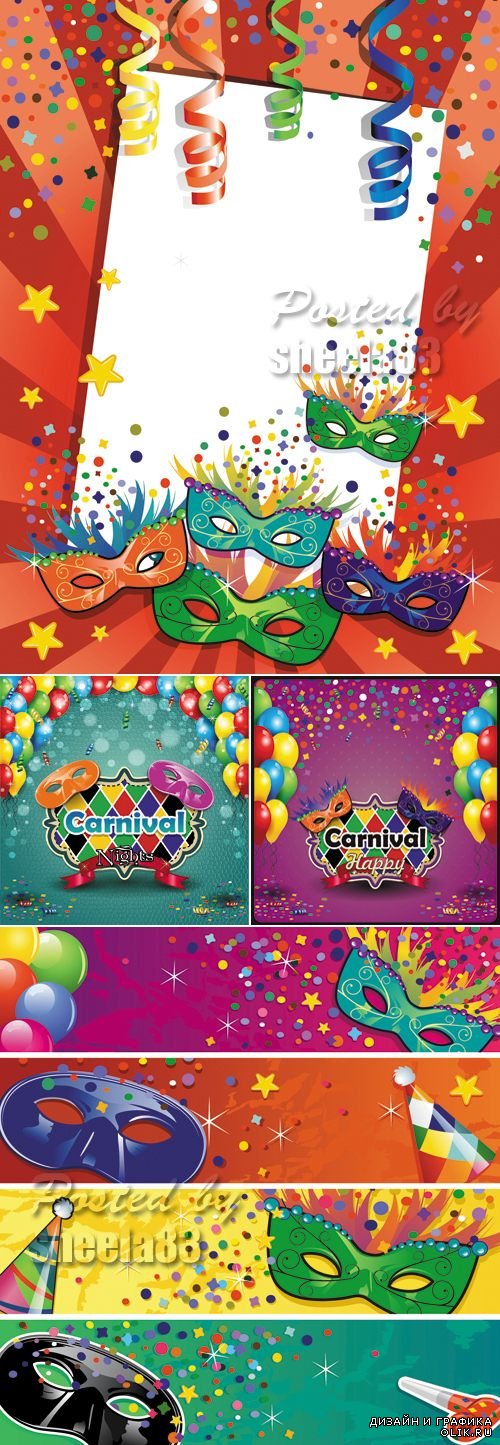 Carnival Backgrounds Vector