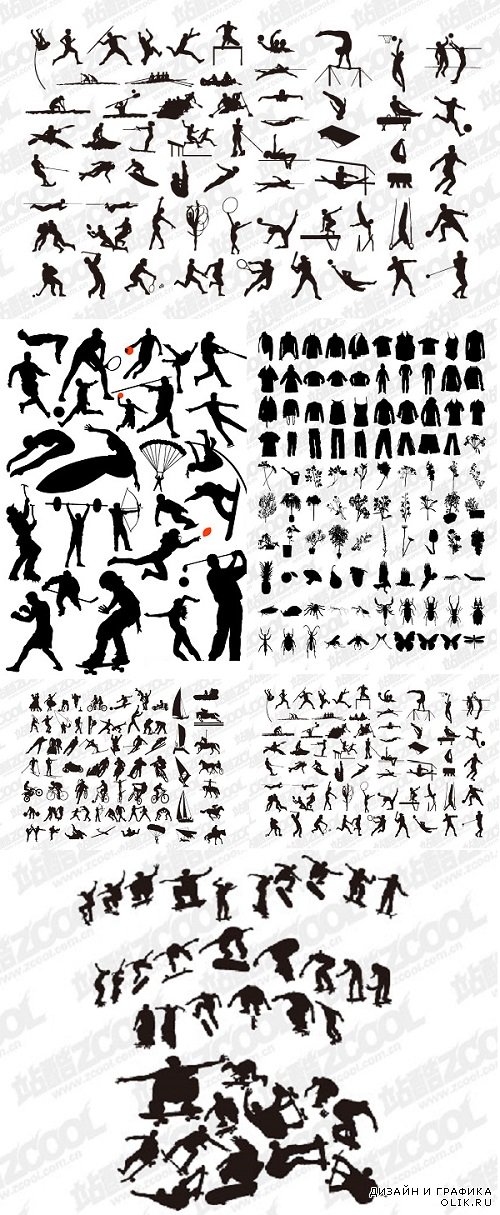 Vector - Sport silhouettes and equipment