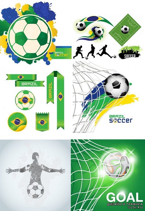 Vector - World Cup 2014 Brazil objects
