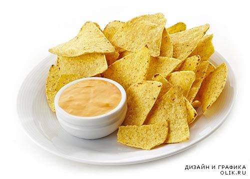 Растровый клипарт - Мексиканские чипсы Начос