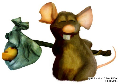Симпатичные грызуны - мышки и крыски на прозрачном фоне