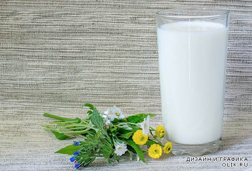 Растровый клипарт - Молоко