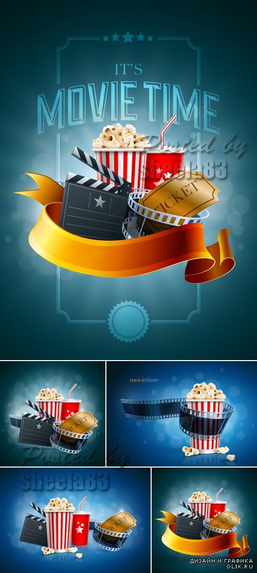 Cinema & Movie Backgrounds Vector