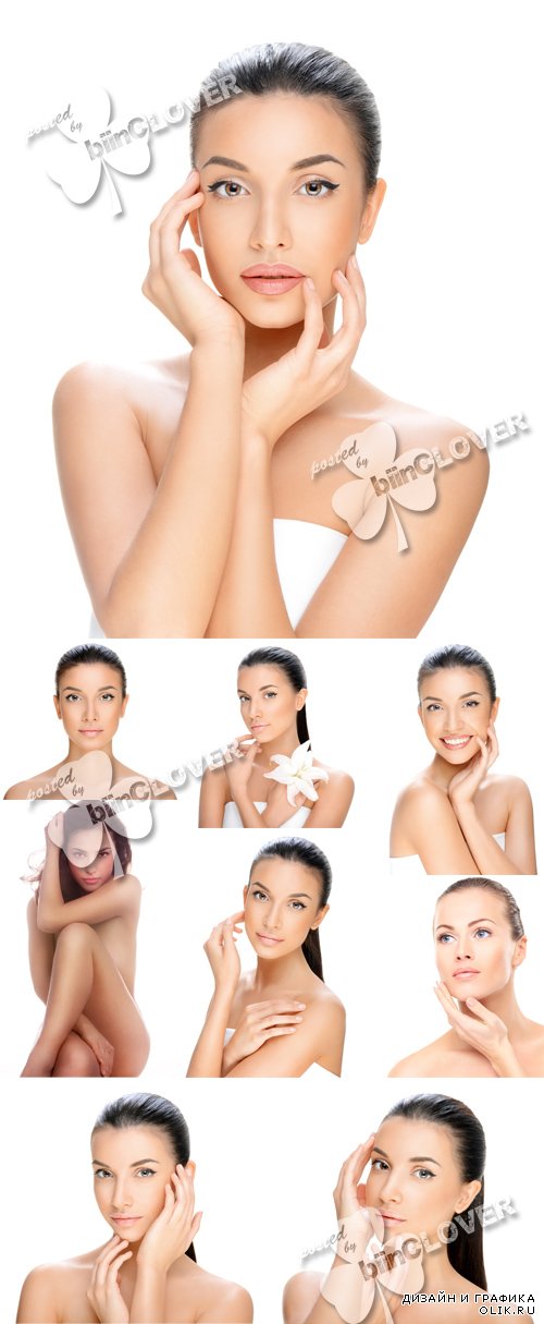 Face of woman with well-groomed skin 0592