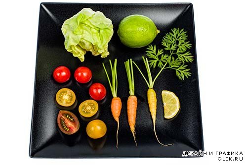 Растровый клипарт - Свежие овощи