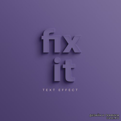 Fix it Text Effect