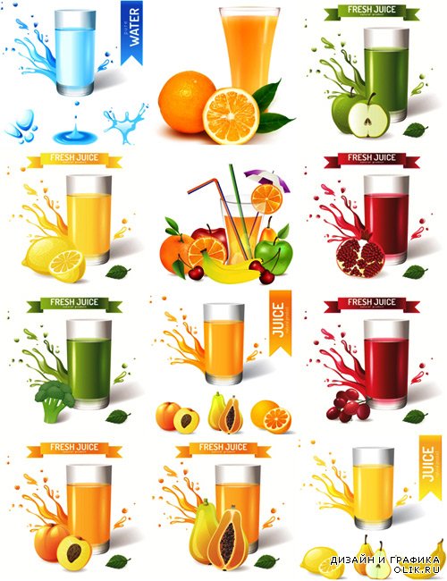 Juice design vector