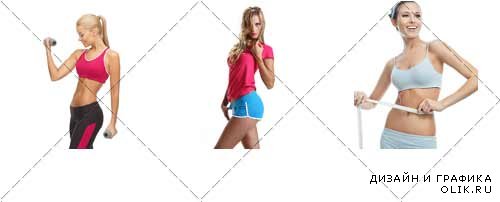 Спортивные девушки | Fitness girls Collection, 5 - стоковый клипарт