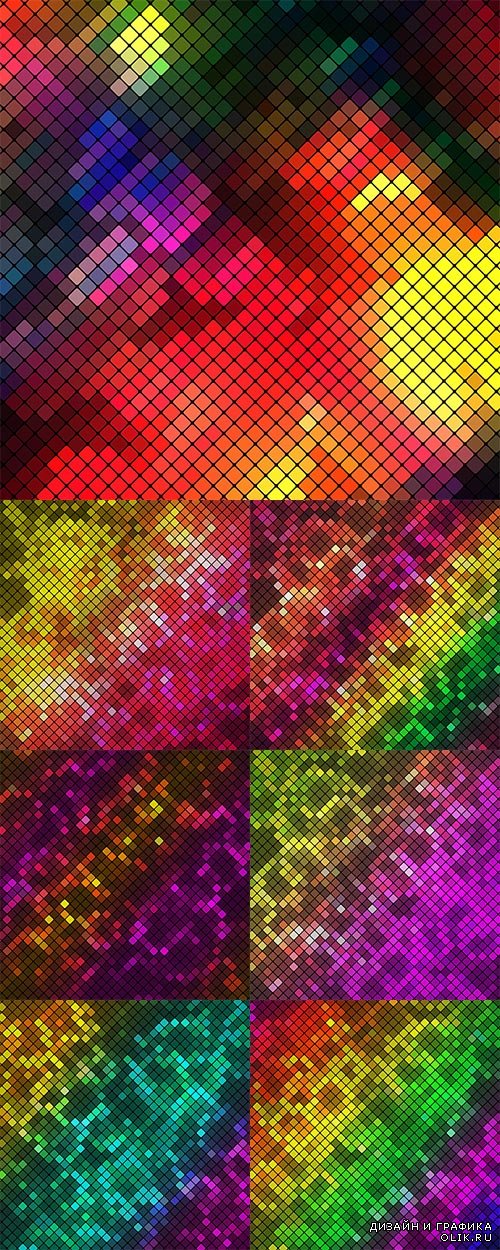 Multicolored geometric backgrounds