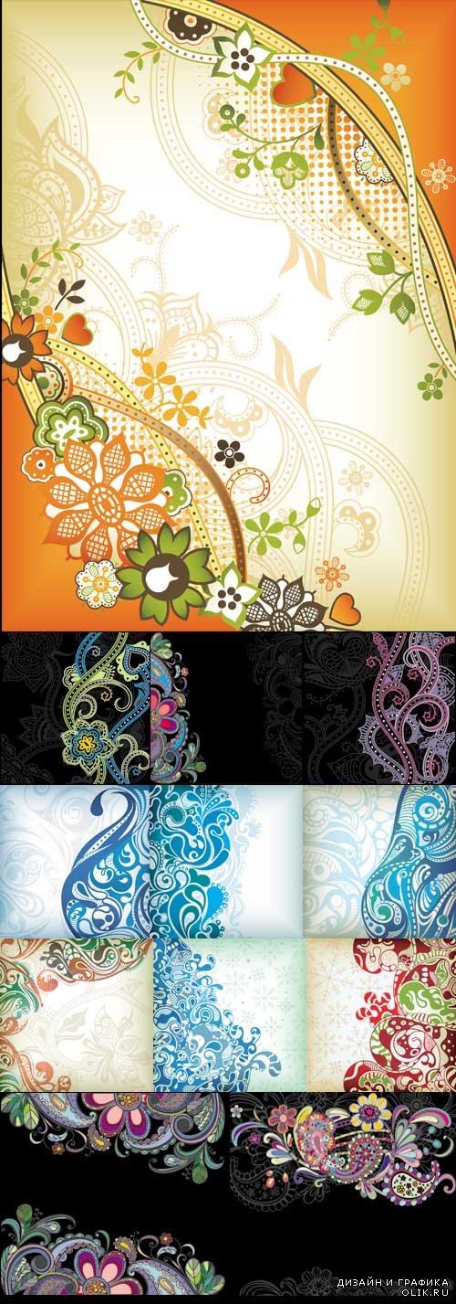 Delicate pattern background vector