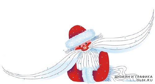 Русский Дед Мороз и Снегурочка (подборка векторных изображений)