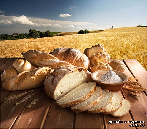 Растровый клипарт - Свежий хлеб 4