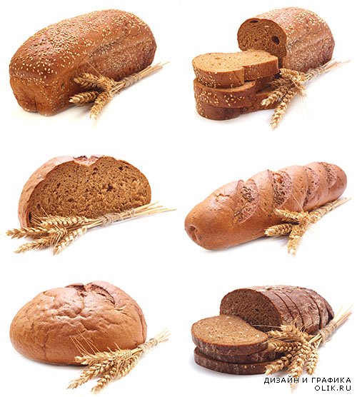 Растровый клипарт - Свежий хлеб 4