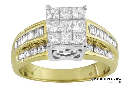 Кольца и перстни украшенные алмазами (подборка изображений)