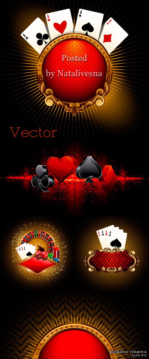 Подборка векторного клипарта – Казино, Покер  