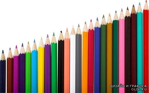 Мега-подборка изображений цветных карандашей (клипарт)