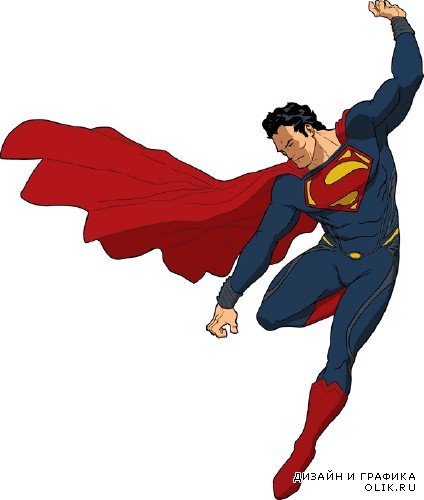 Супергерои: Бэтмен и Супермен (векторные отрисовки)