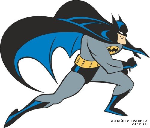 Супергерои: Бэтмен и Супермен (векторные отрисовки)