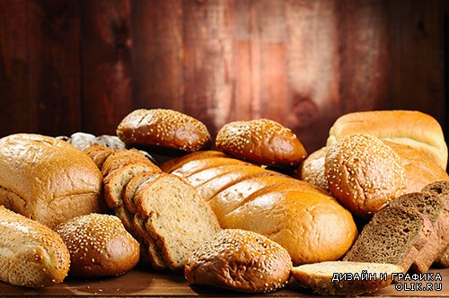 Растровый клипарт - Свежий хлеб 5