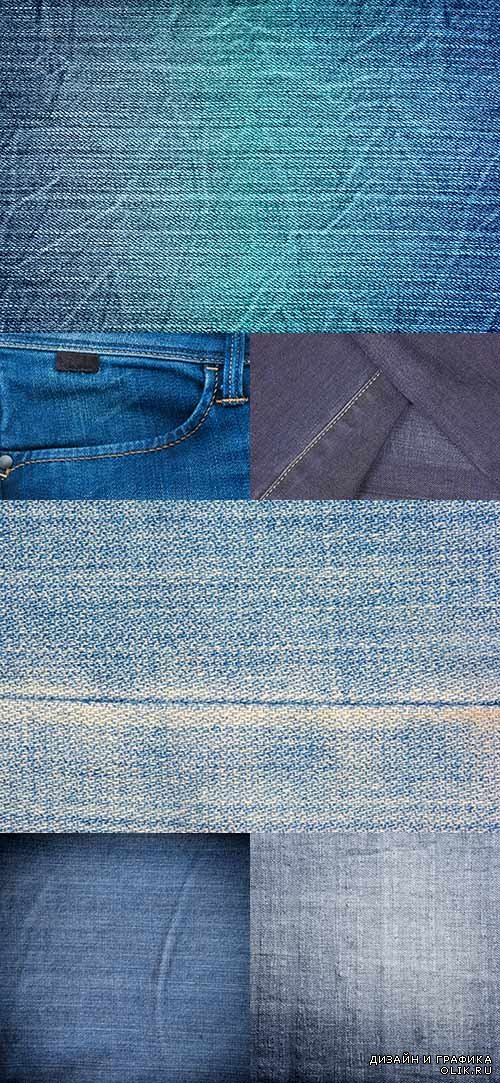 Текстуры джинс в растре