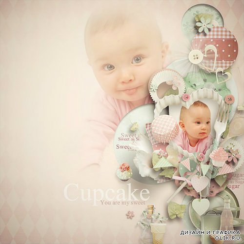 Скрап-набор - Sweet cupcake