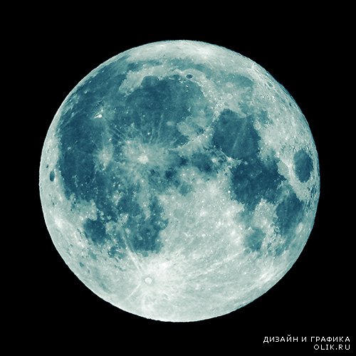 Растровый клипарт - Луна 2