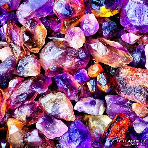 Растровый клипарт - Драгоценные камни и минералы