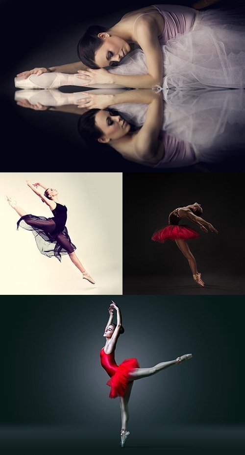 Картинки - балерина, танцует, в прыжке, на мысочке