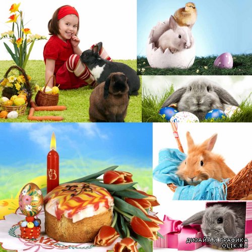 Пасхальные композиции, чудные кролики и многое другое в праздничном скрап-наборе
