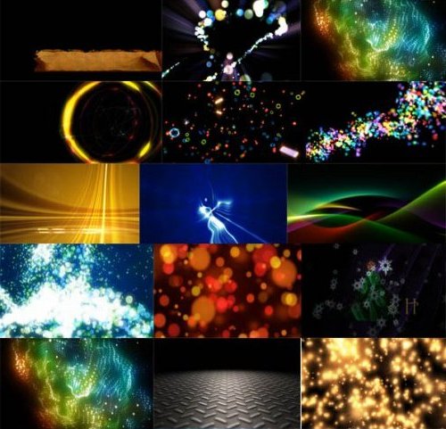Световые эффекты, частицы, свет и подобное - Коллекция видео футажей в формате FullHD