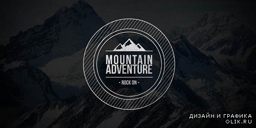 Vector Mountain Adventure Banner