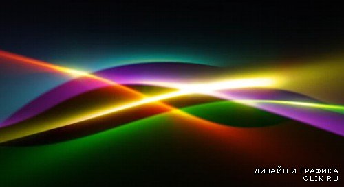 Эффект цветных волн - футаж в формате HD