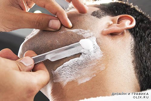 Растровый клипарт - Мужчины бреются