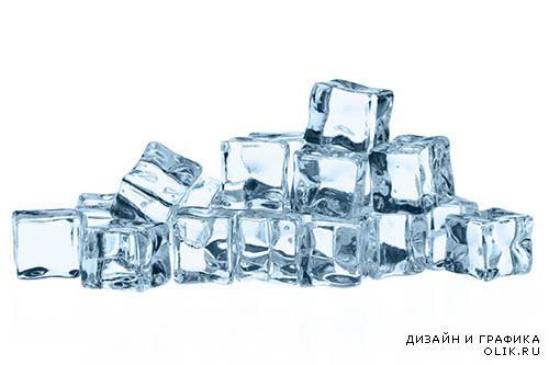 Растровый клипарт - Кубики льда