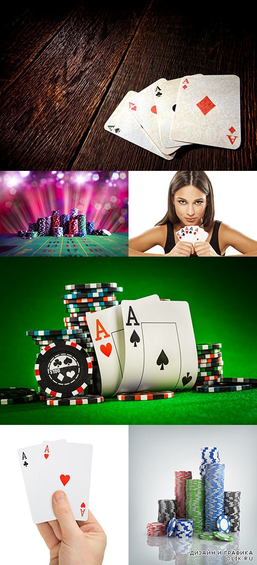 Растровый клипарт - Покер