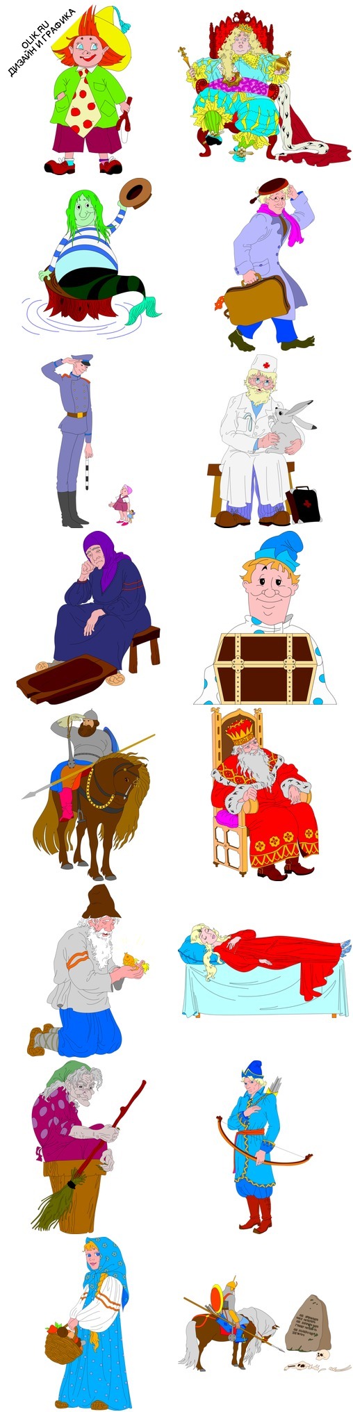 Картинки - нарисованные герои русских народных сказок