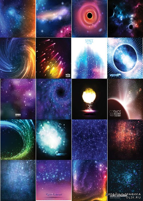 Space background vector