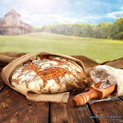 Растровый клипарт - Свежий хлеб 10