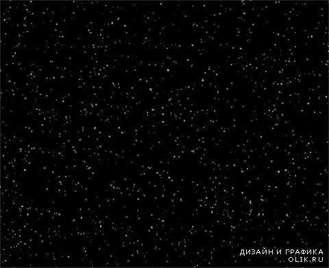 Space. Flying Star on a black background
